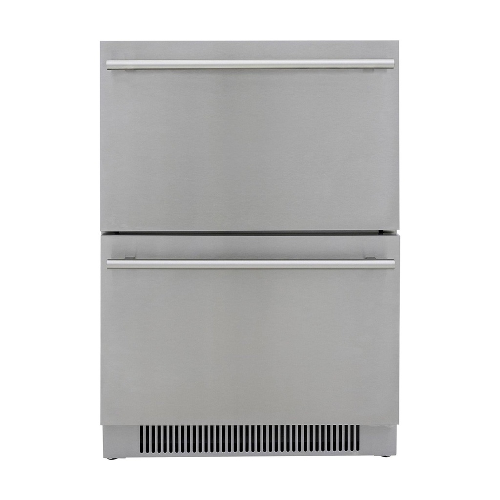 [BLZ-SSRF-DBDR5.1] Blaze 23.5-Inch 5.1 Cu. Ft. Outdoor Rated Stainless Steel Double Drawer Refrigerator