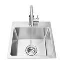 Bull 15-Inch Small Stainless Steel Sink & Faucet Kit - Over Mount