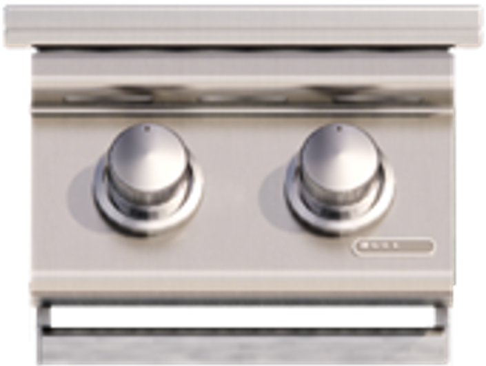 [30008] Bull Built-In Propane Gas Double Side Burner W/ Stainless Steel Lid