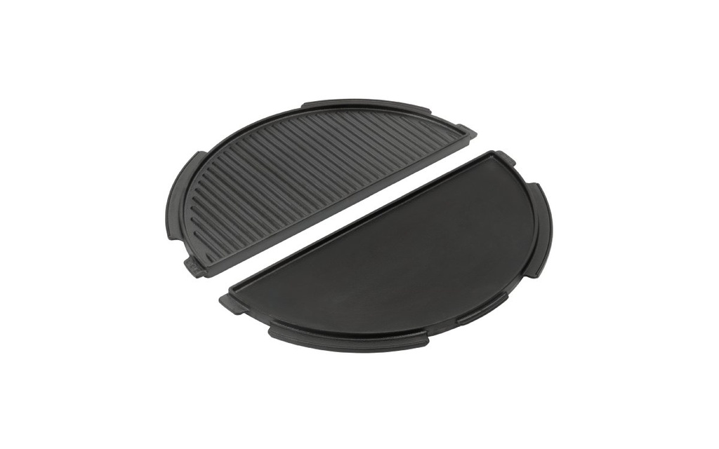 Big Green Egg Cast Iron Dual Side Half Moon Plancha (2XL - XL)