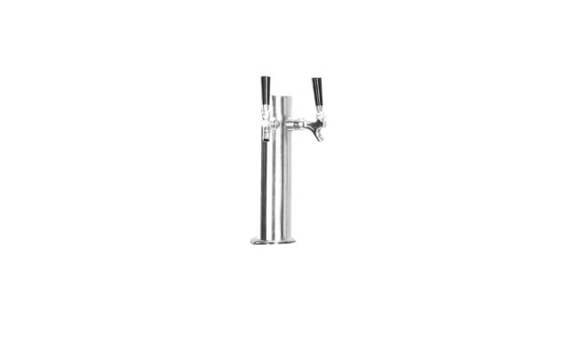 [17950] Bull Double Tap Tower For 24-Inch Beer Dispenser / Kegerator