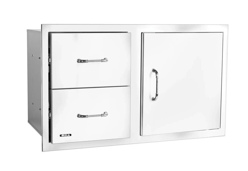 Bull 30-Inch Stainless Steel Access Door & Double Drawer Combo W/ Reveal