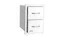 Bull 15-Inch Stainless Steel Double Access Drawer W/ Reveal