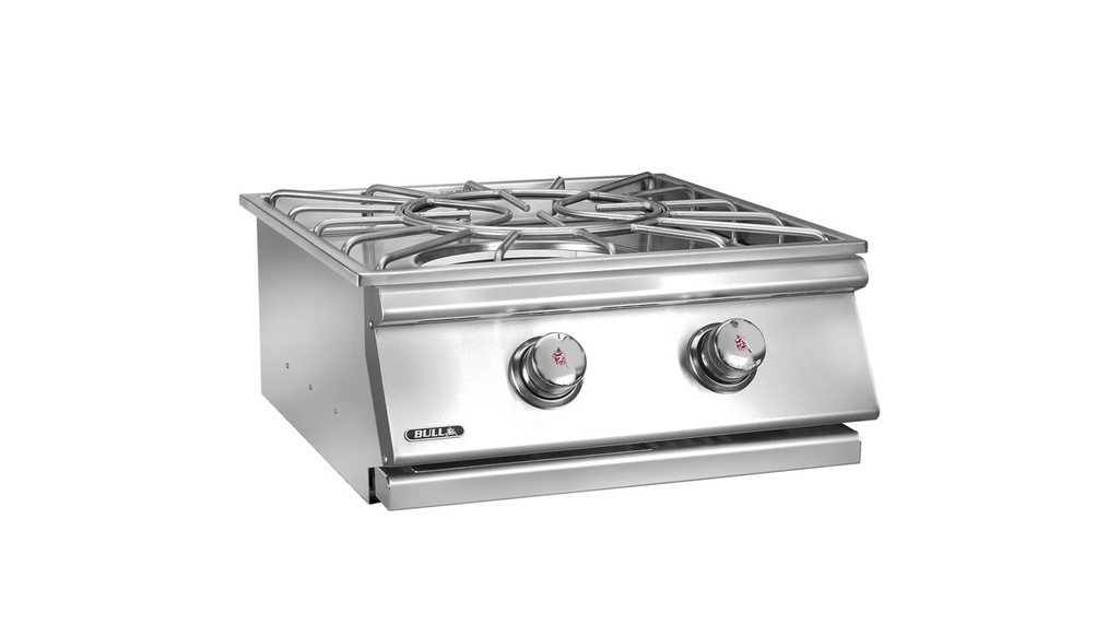 Bull Built-In Natural Gas Stainless Steel Power Burner W/ Stainless Steel Lid
