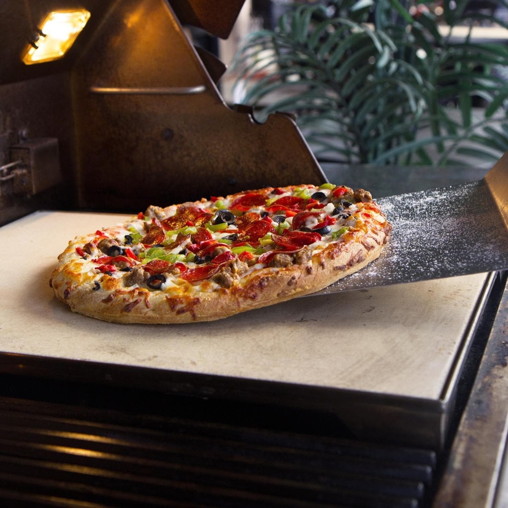 [BLZ-PZST] Blaze Ceramic Pizza Stone w/ Stainless Steel Tray