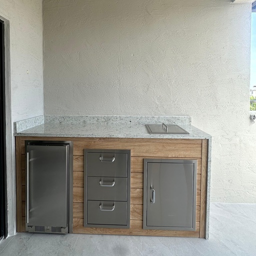 Perello Patio 6 ft Outdoor Kitchen · Sink & Storage · Weather Pro