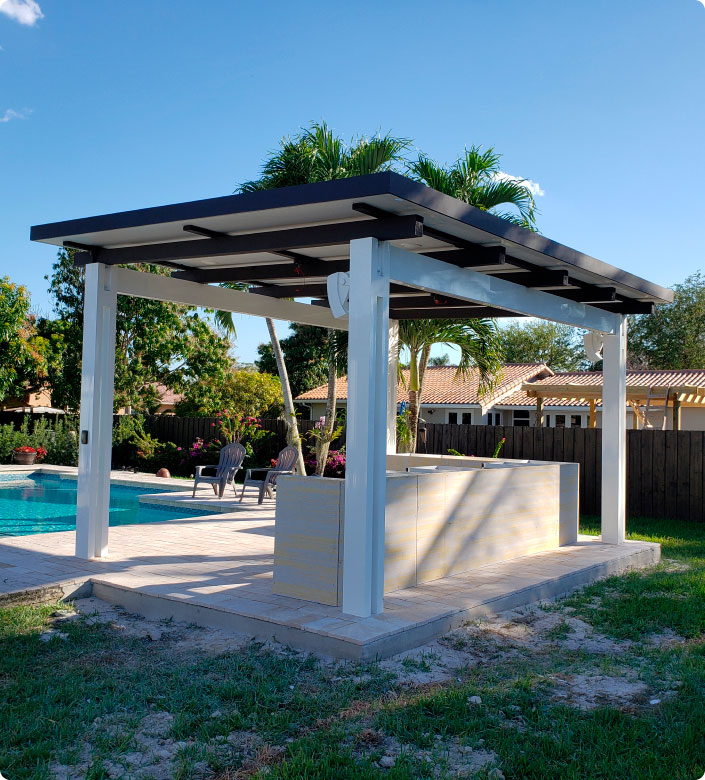 Pergola Builder in Miami Square Plus Perello Patio